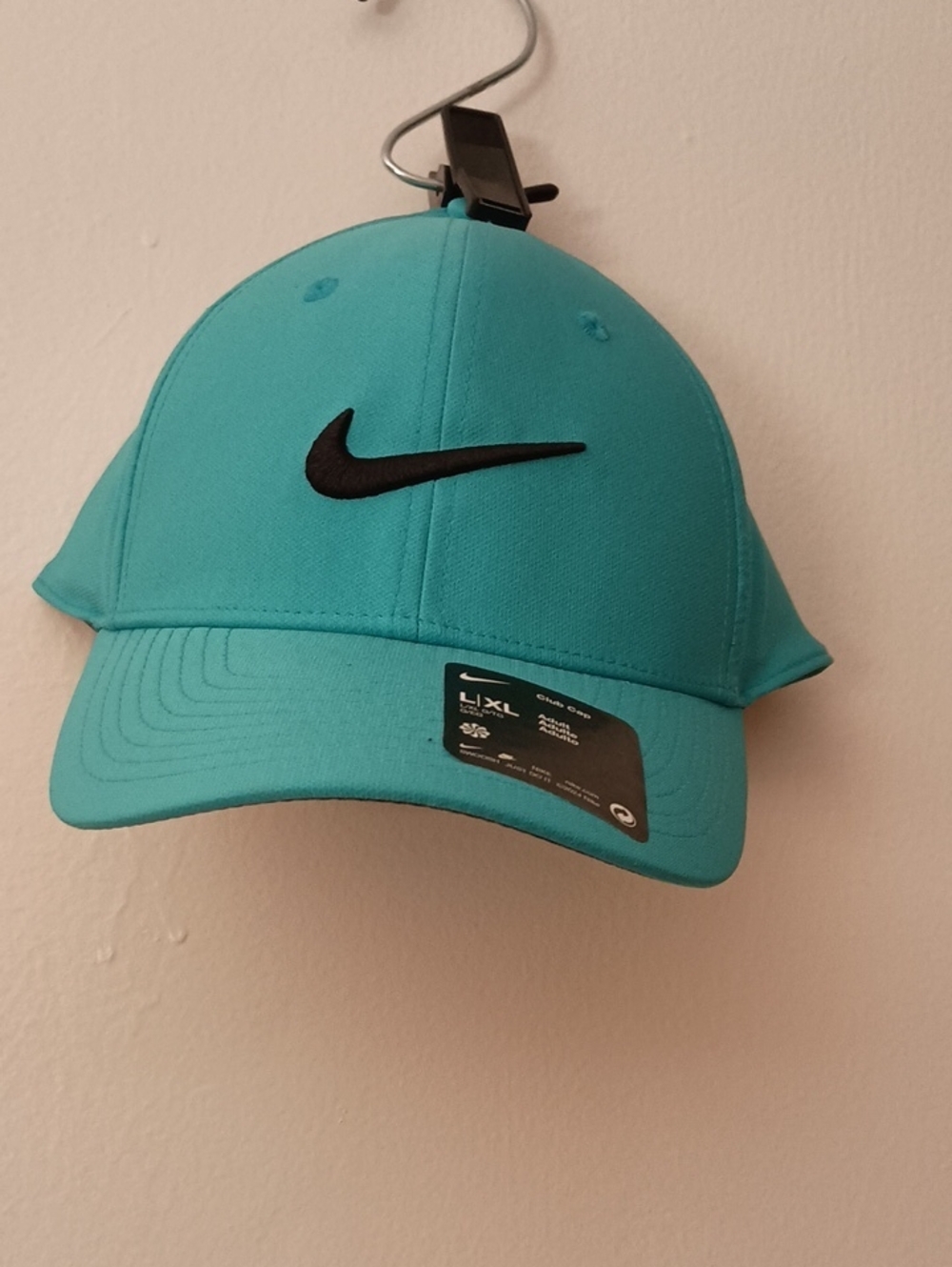 Nike Turquoise Baseball Cap with Black Swoosh